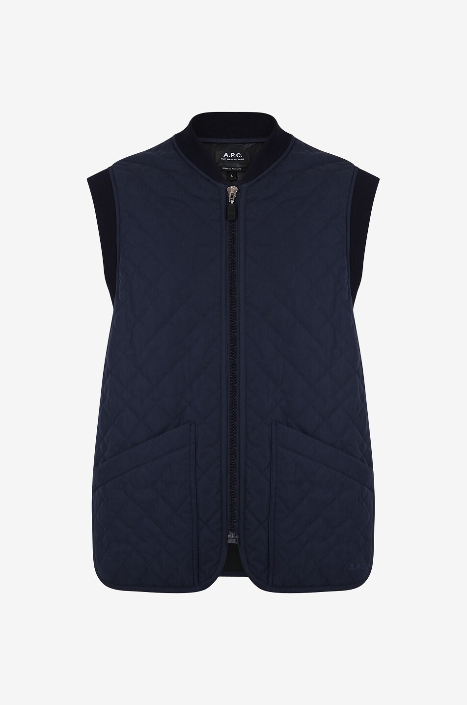 Silas full-zip quilted vest