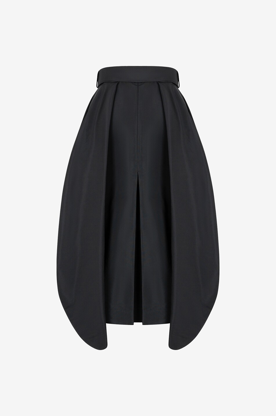 Jupe midi bouffante en polyfaille