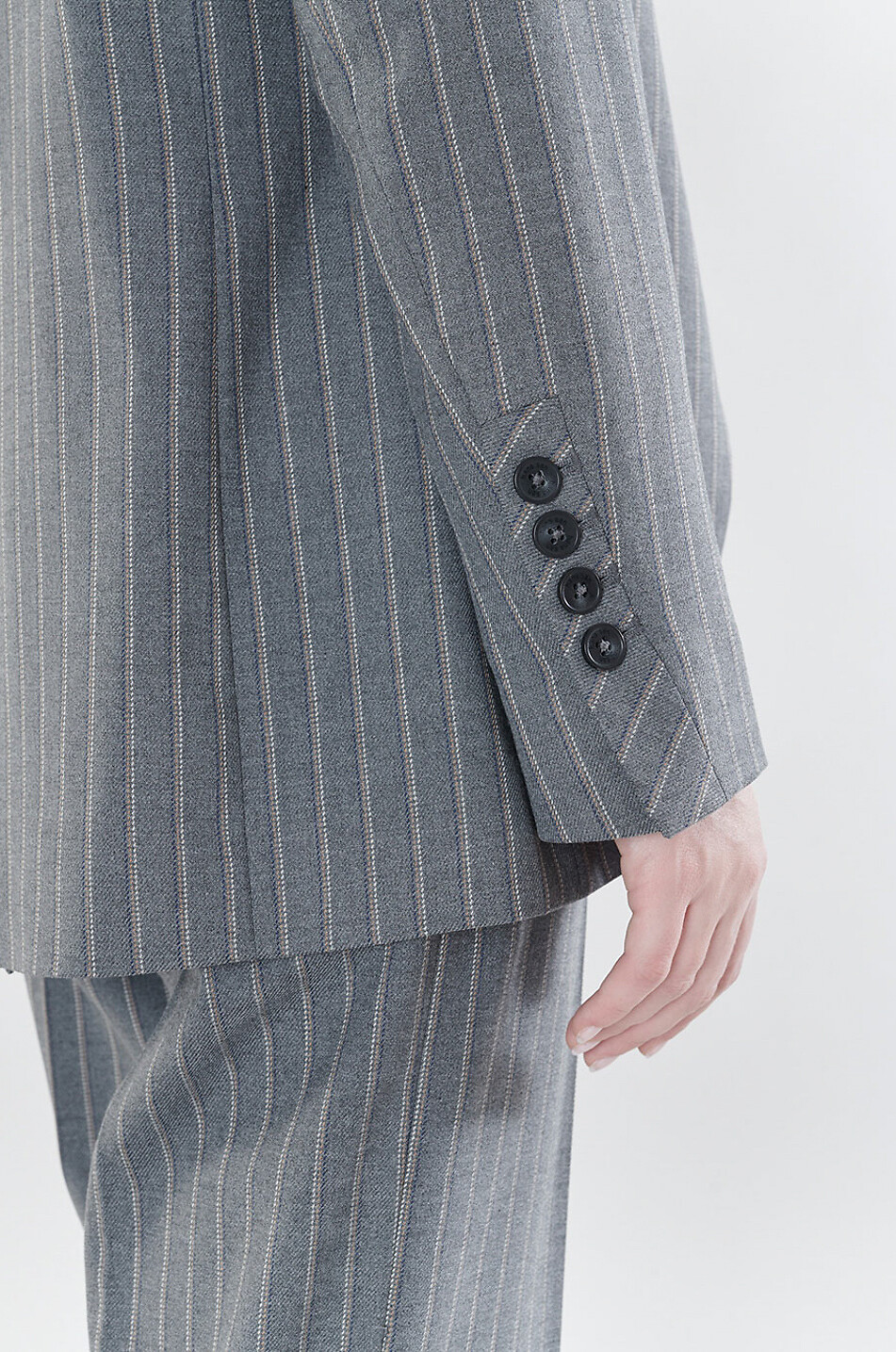 HANA SAN Blazer rayé Johanna Femme GRIS 6