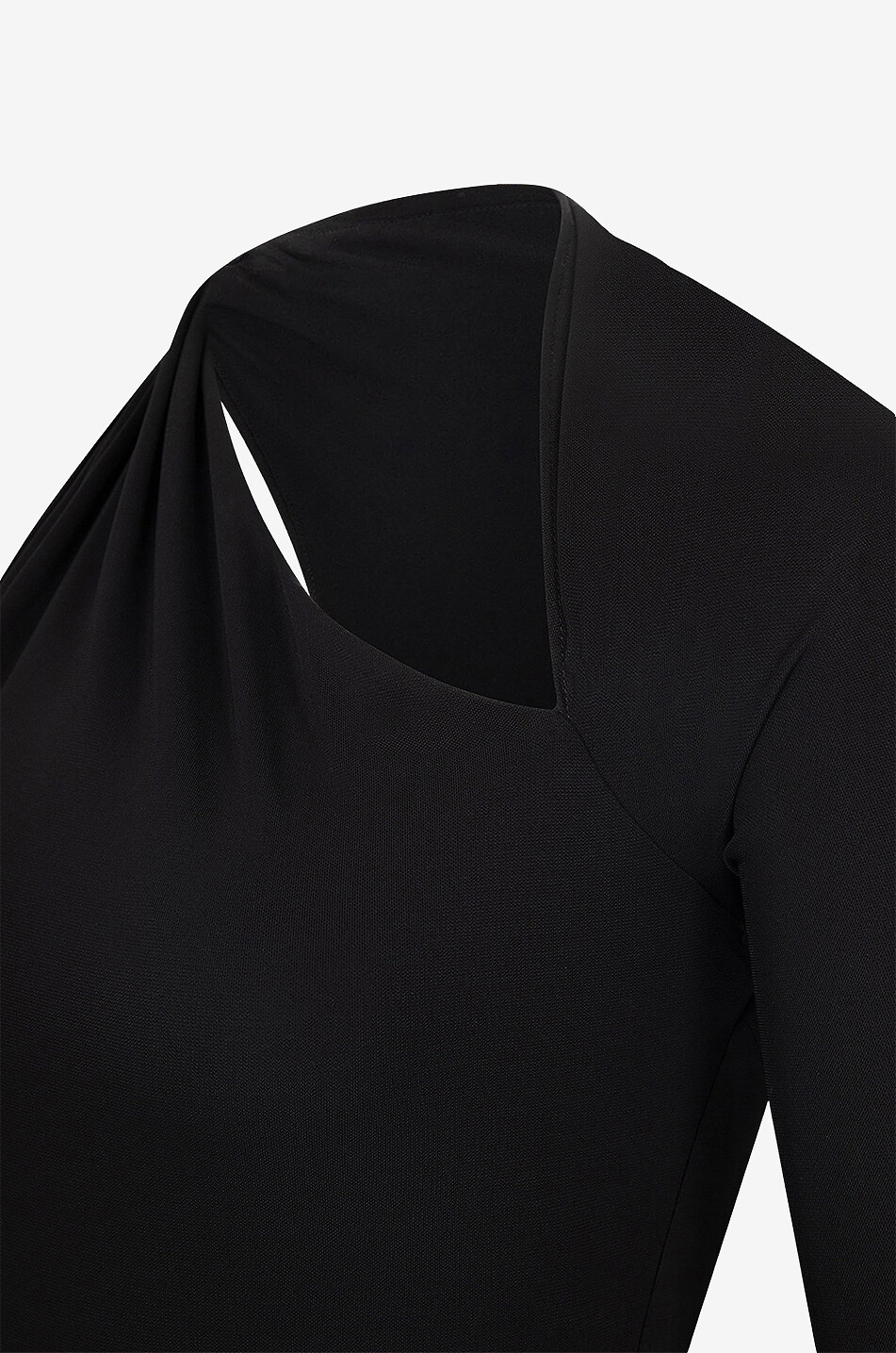 VERSACE Asymmetrisches Jersey-Cocktailkleid Damen SCHWARZ 3