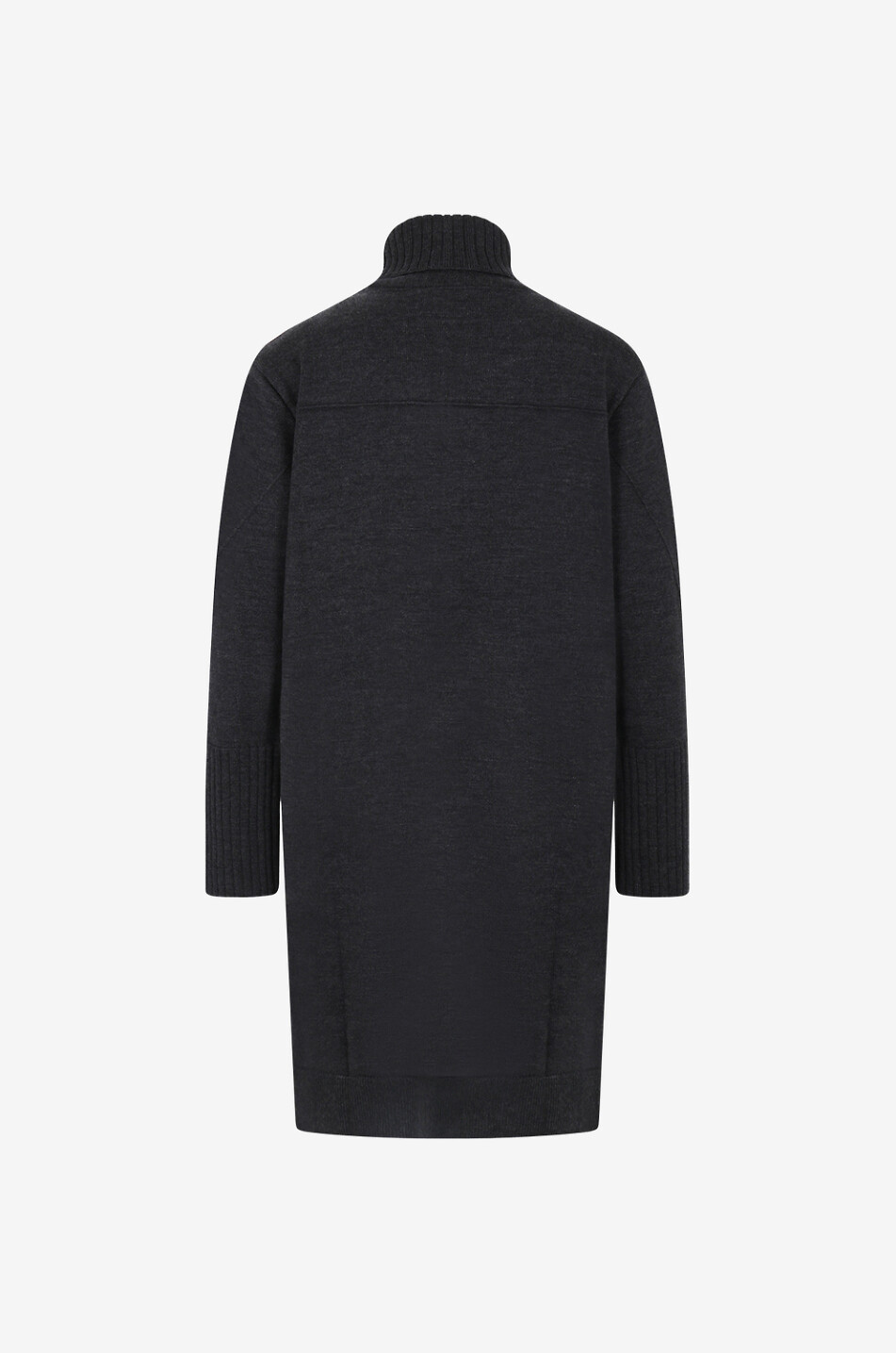 HANA SAN Robe pull courte en laine mérinos Lotta Femme GRIS FONCÉ 2