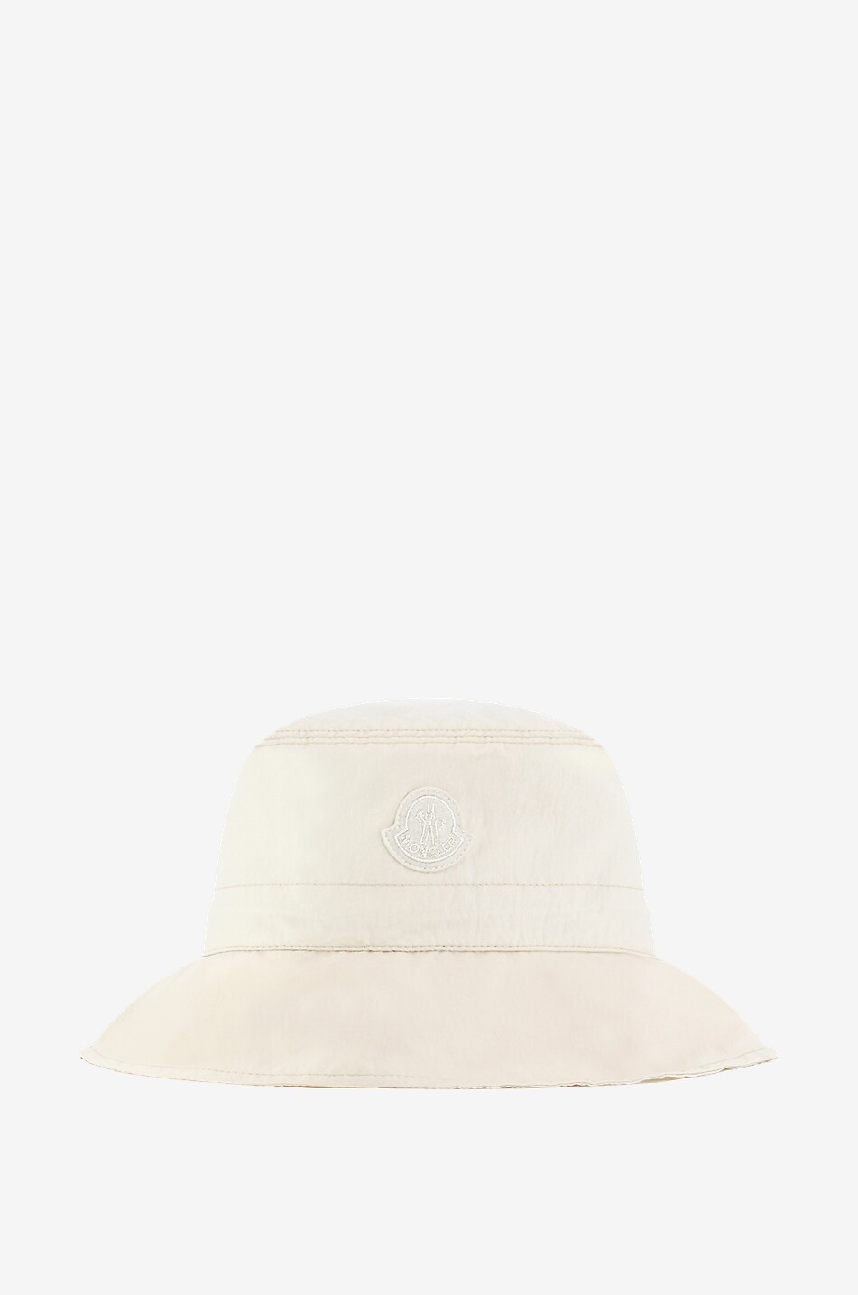 Tonal rooster patch adorned nylon bucket hat