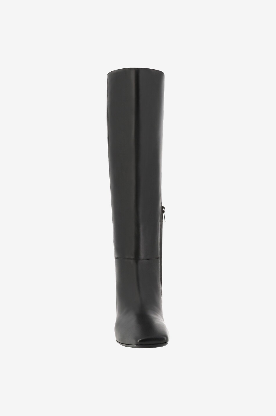 Bottes à talon en cuir lisse Doris