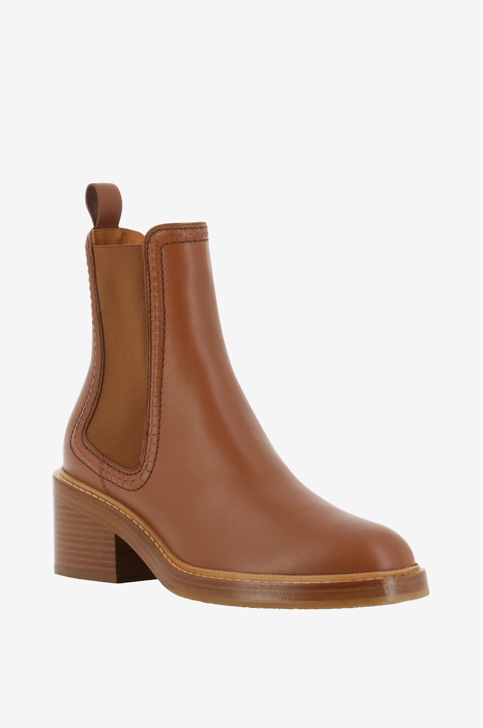 Bottines chelsea en cuir lisse Mallo