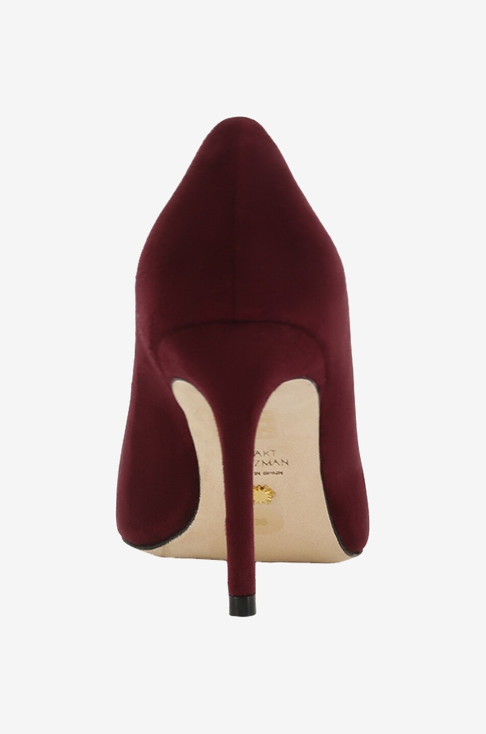 STUART WEITZMAN Spitz zulaufende Wildlederpumps Stuart 85 Damen DUNKELROT 4