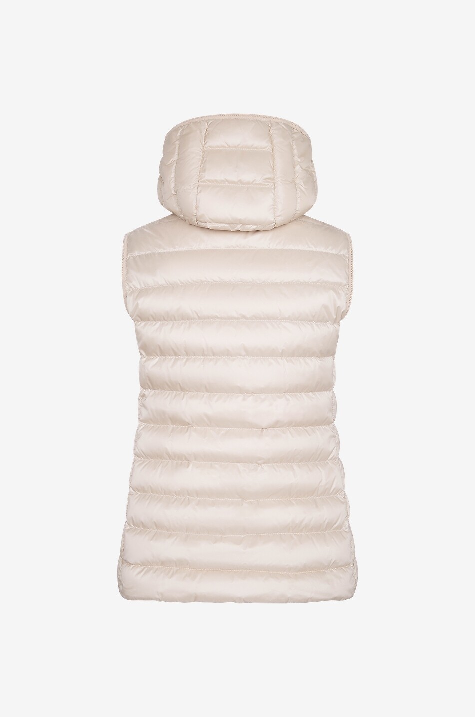 MONCLER Daunenweste mit Kapuze Glygos Damen Hellbeige 2