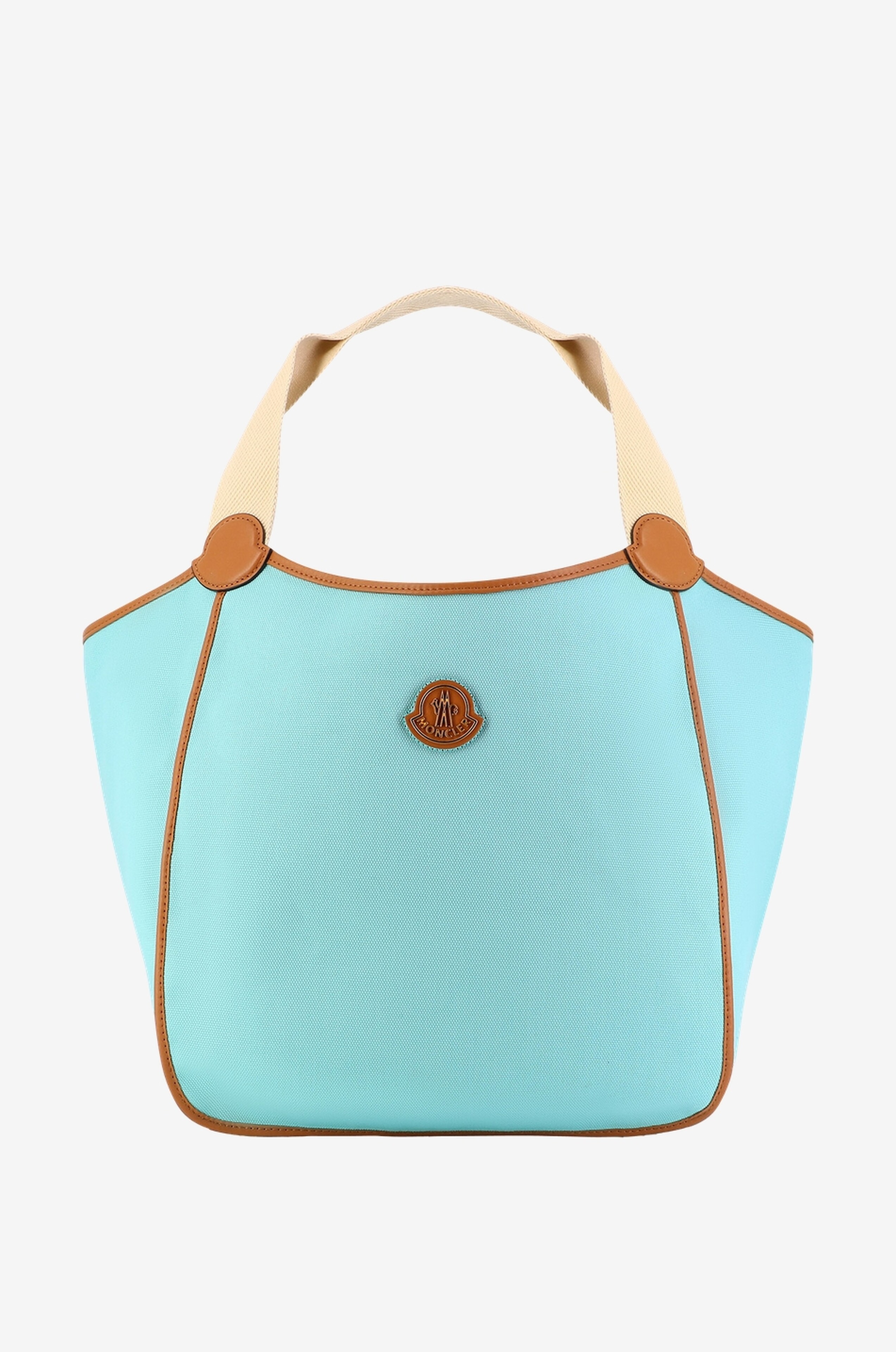 Nalani cotton canvas and leather tote bag