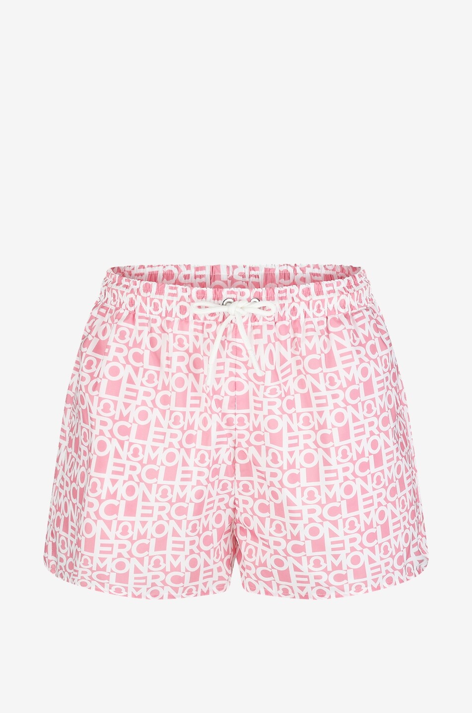 MONCLER Short de sport en nylon Logo All-Over Femme ROSE 1