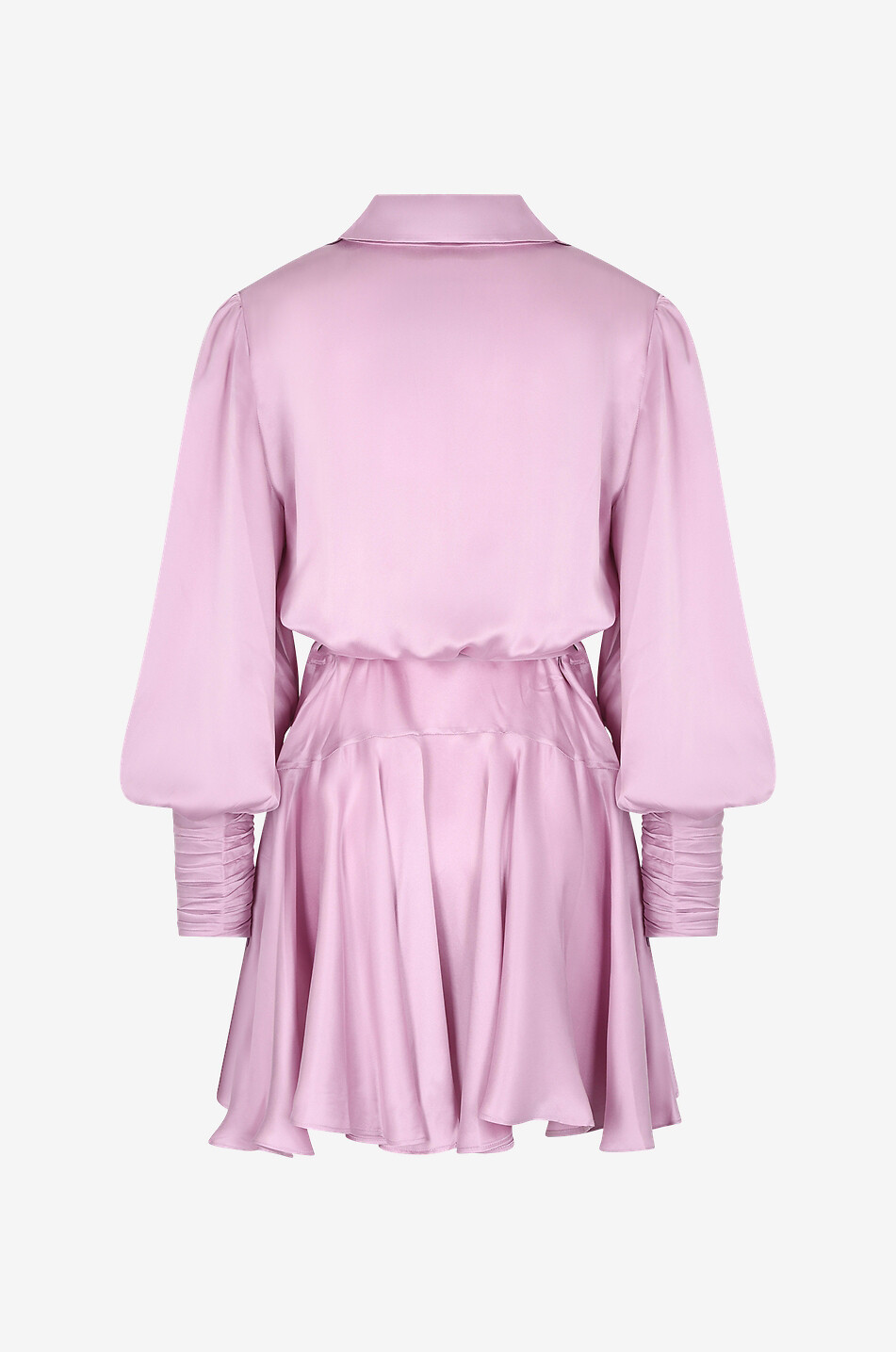 ZIMMERMANN Mini robe portefeuille en satin de soie Femme VIOLET CLAIR 2