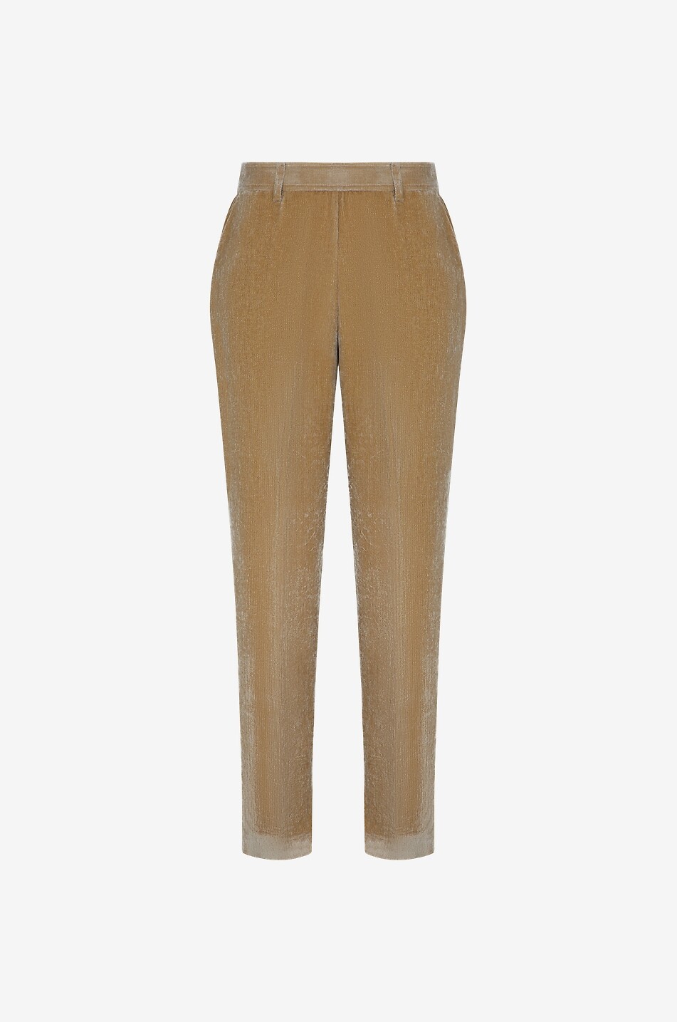 MOMONI Pantalon cigarette en viscose Vischio Femme Beige moyen 1