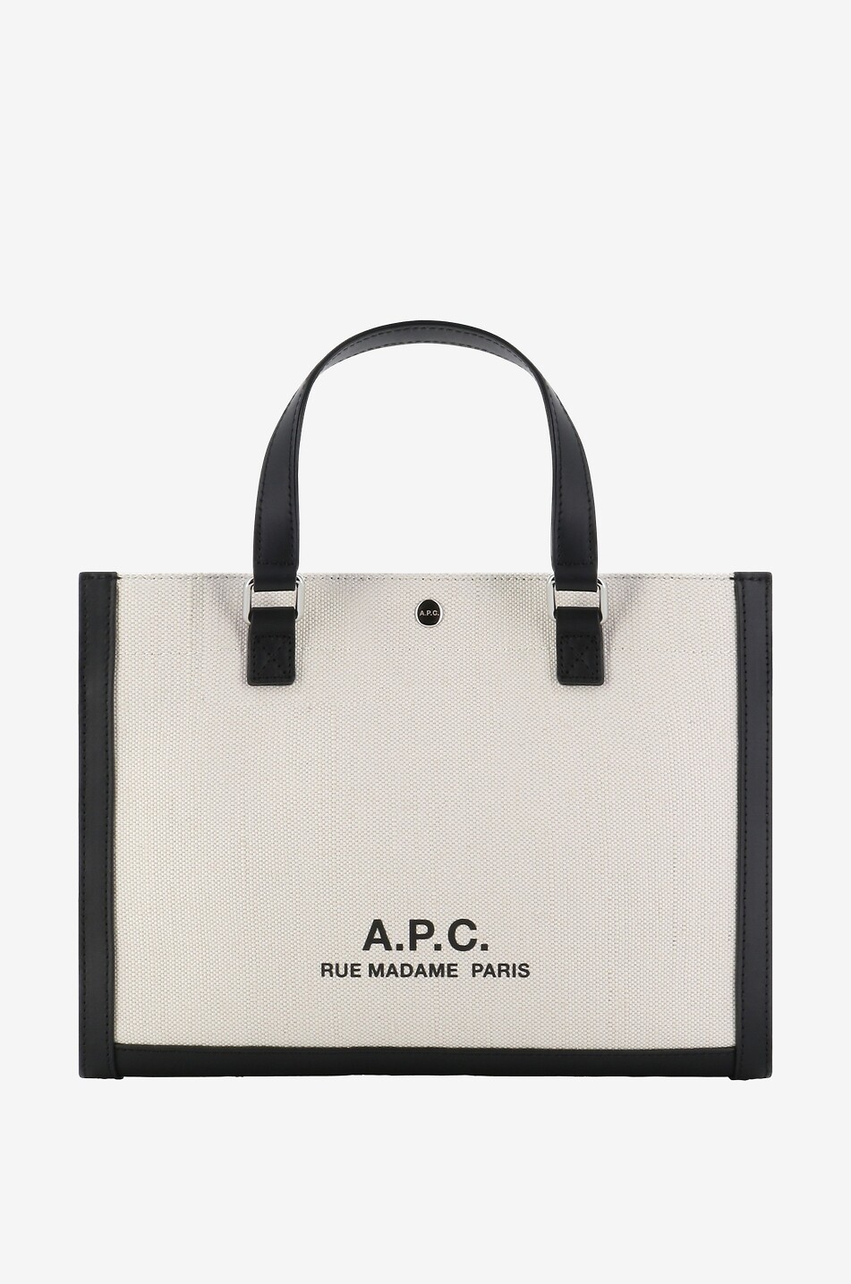 Camille 2.0 small horizontal canvas and leather tote bag