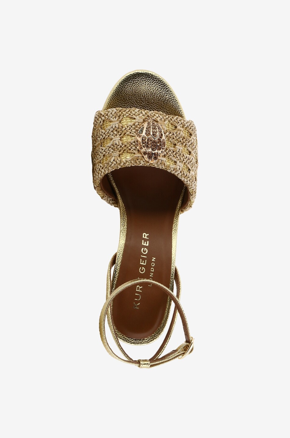 Sandales à talon en raphia Kensington