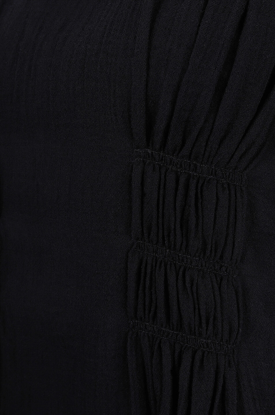 CHLOE Top diaphane à manches papillon Femme NOIR 3