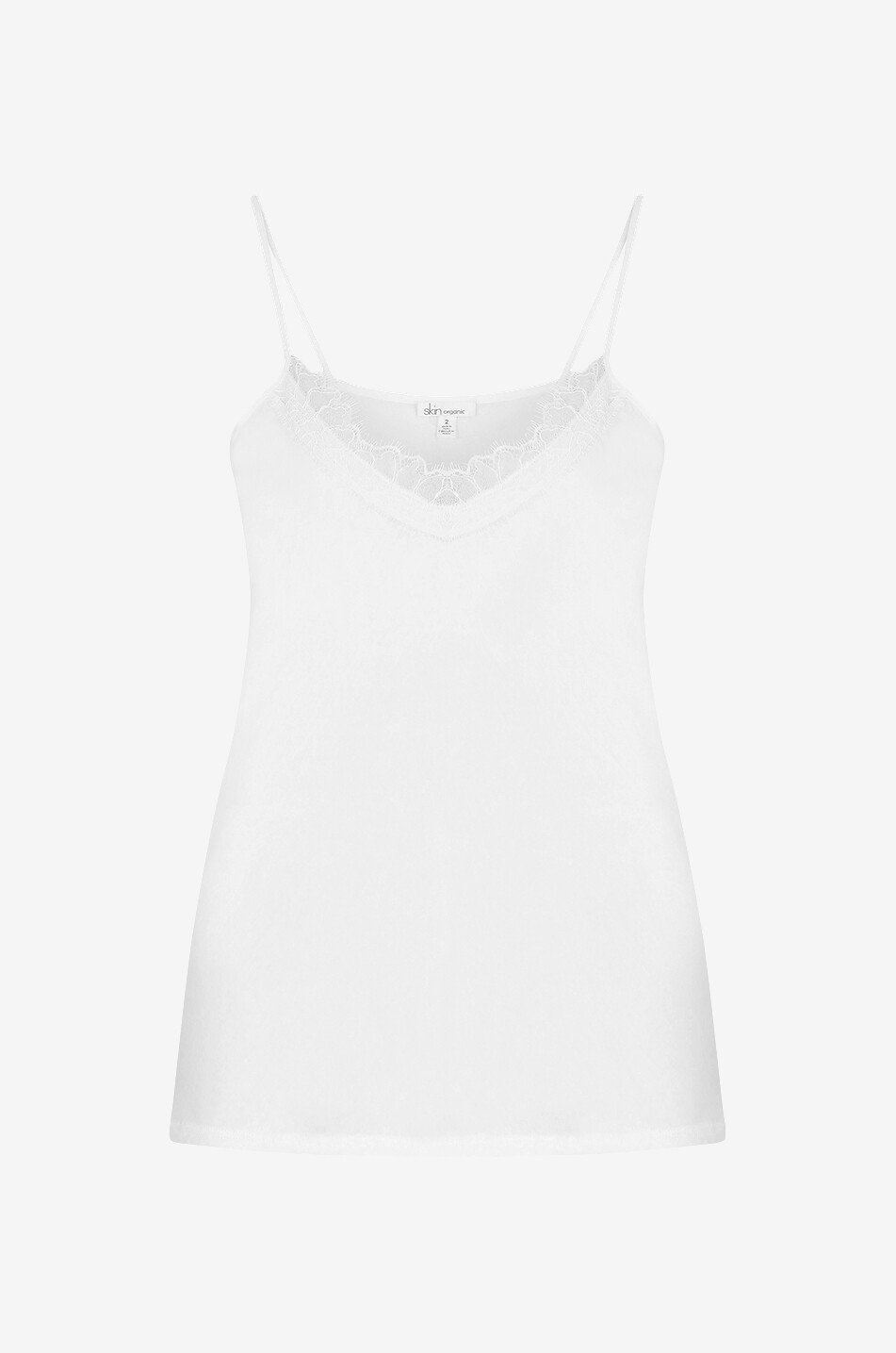 SKIN Caraco en coton Pima biologique Femme BLANC 1
