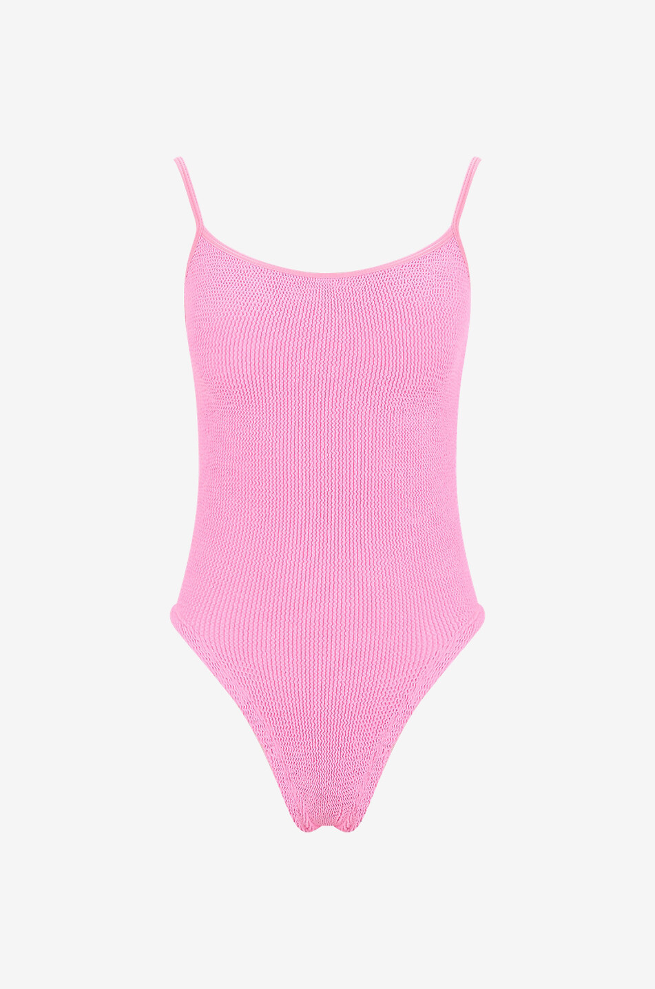 HUNZA G Pamela swimsuit with thin straps Women LIGHT PINK 1