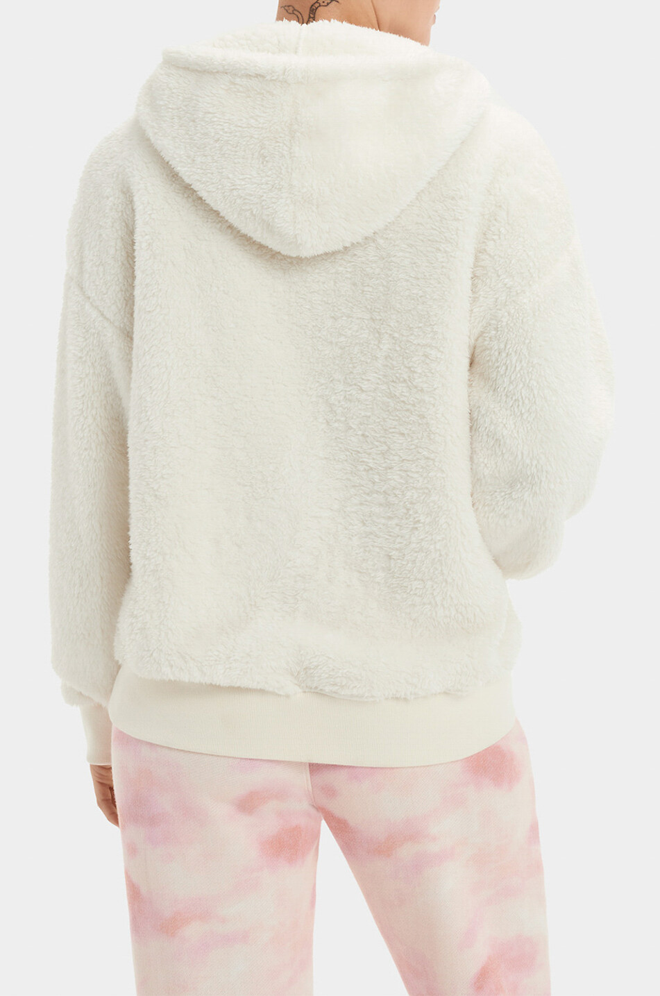UGG Sweat-shirt à capuche duveteux Loyra Femme BLANC CASSE 3