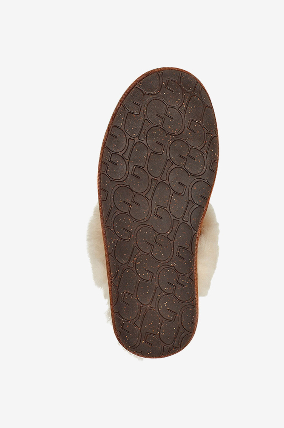 UGG Chaussons en daim et peau lainée W Scuffette II Femme MARRON 7