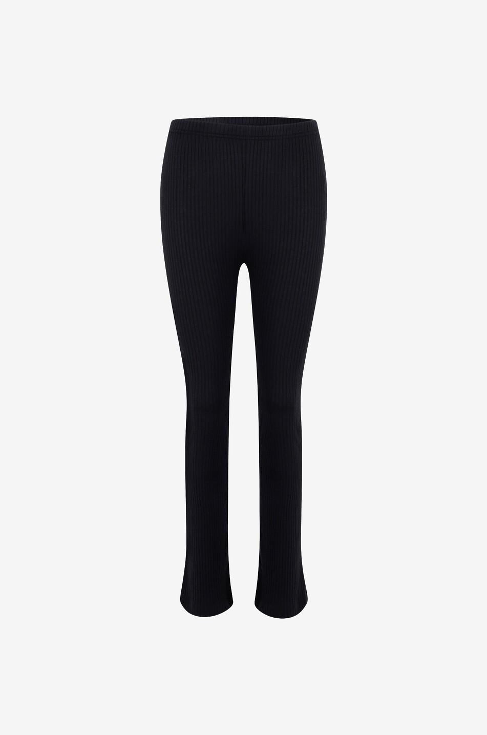 Pantalon évasé en coton modal et cachemire