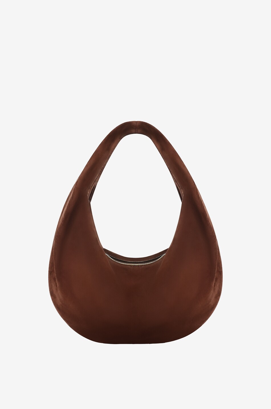 KHAITE Sac hobo en daim Olivia Medium Femme MARRON 1