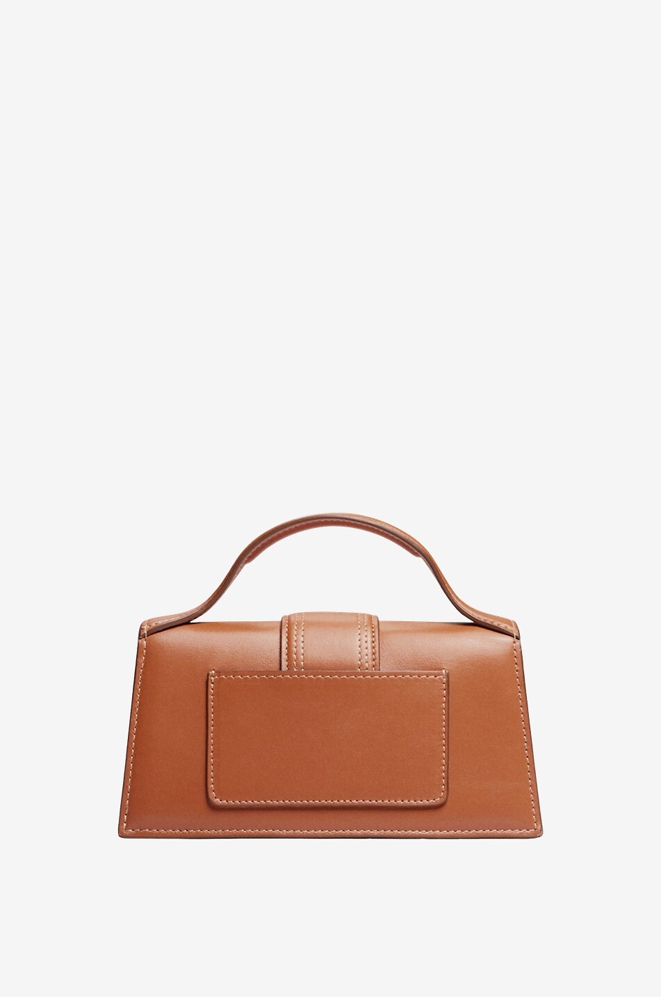 JACQUEMUS Sac porté épaule en cuir lisse Le Bambino Femme MARRON 3