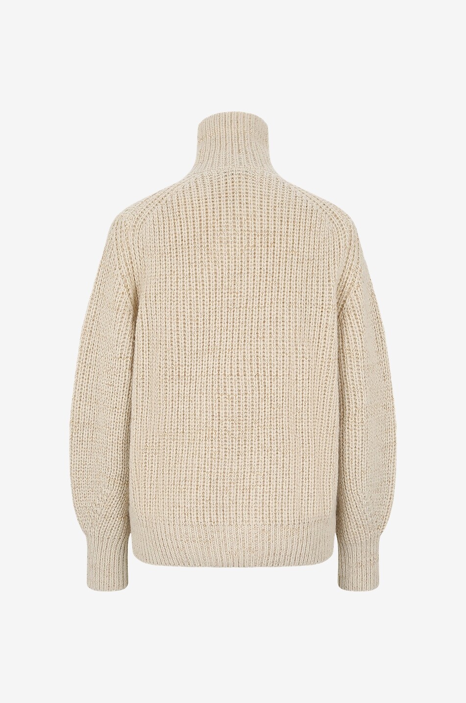 SOEUR Wesley rib knit cardigan with stand-up collar Women Light beige 2