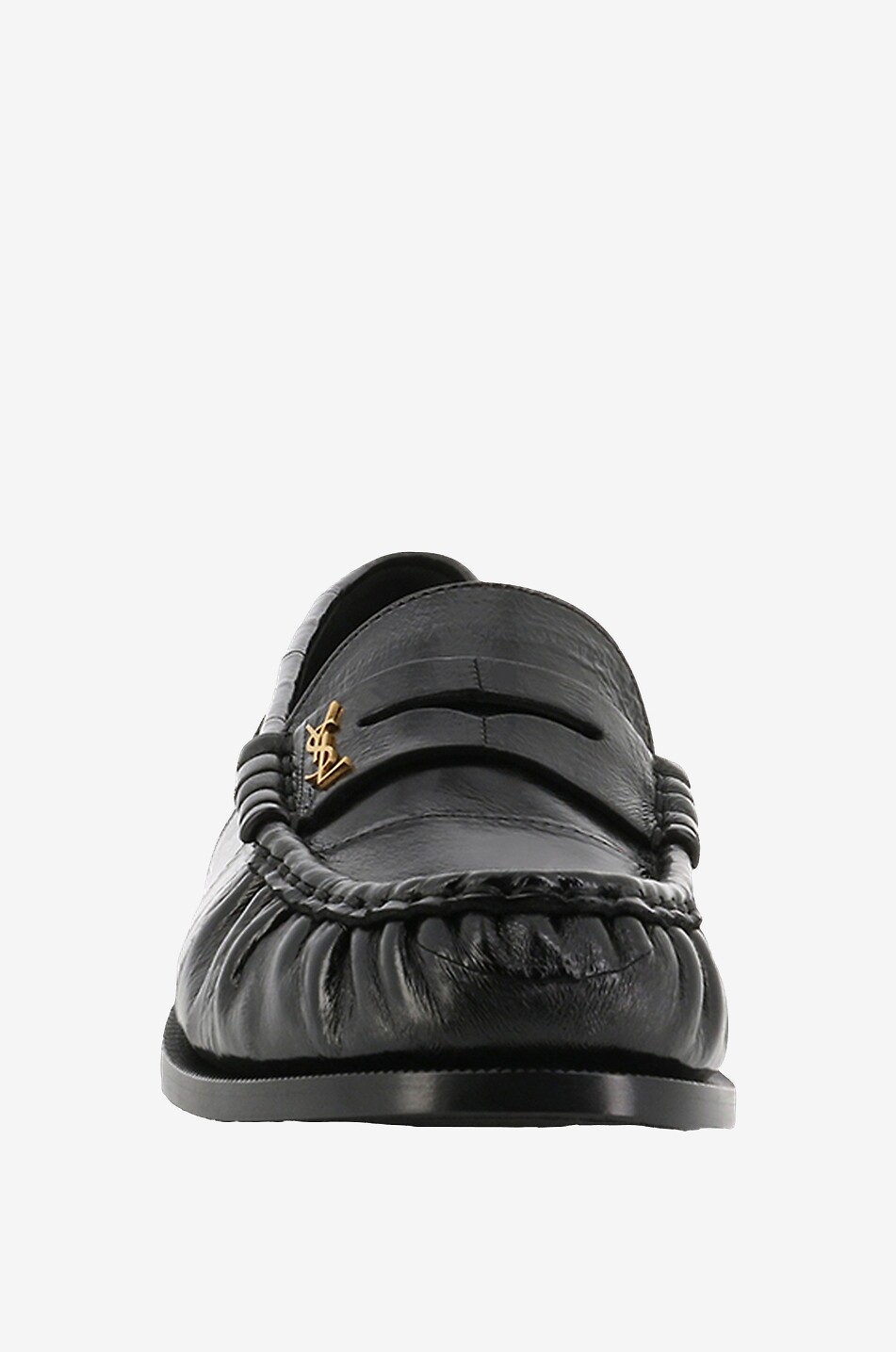 SAINT LAURENT PARIS Le Loafer 15 eel skin loafers Women BLACK 2