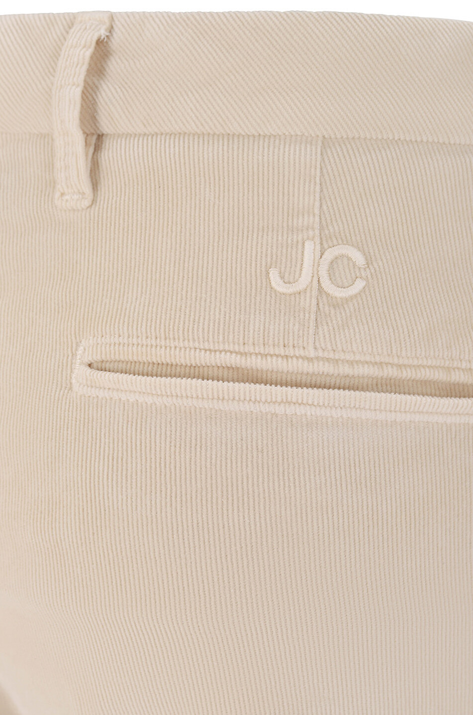 JACOB COHEN Pantalon droit décontracté en velours côtelé Selena Femme Beige clair 3