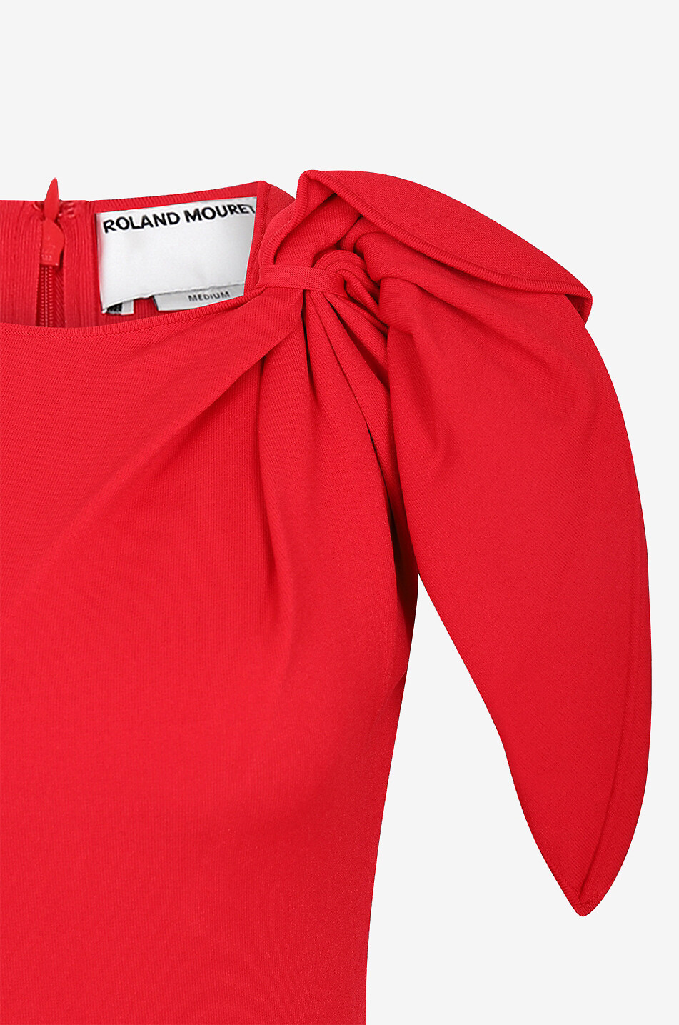 Langes figurnahes Strickkleid mit Schleife