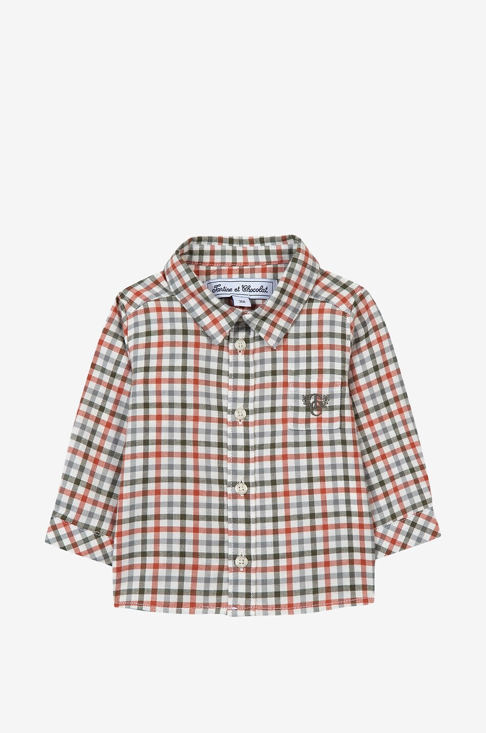 Baby-Flanellhemd mit Karos