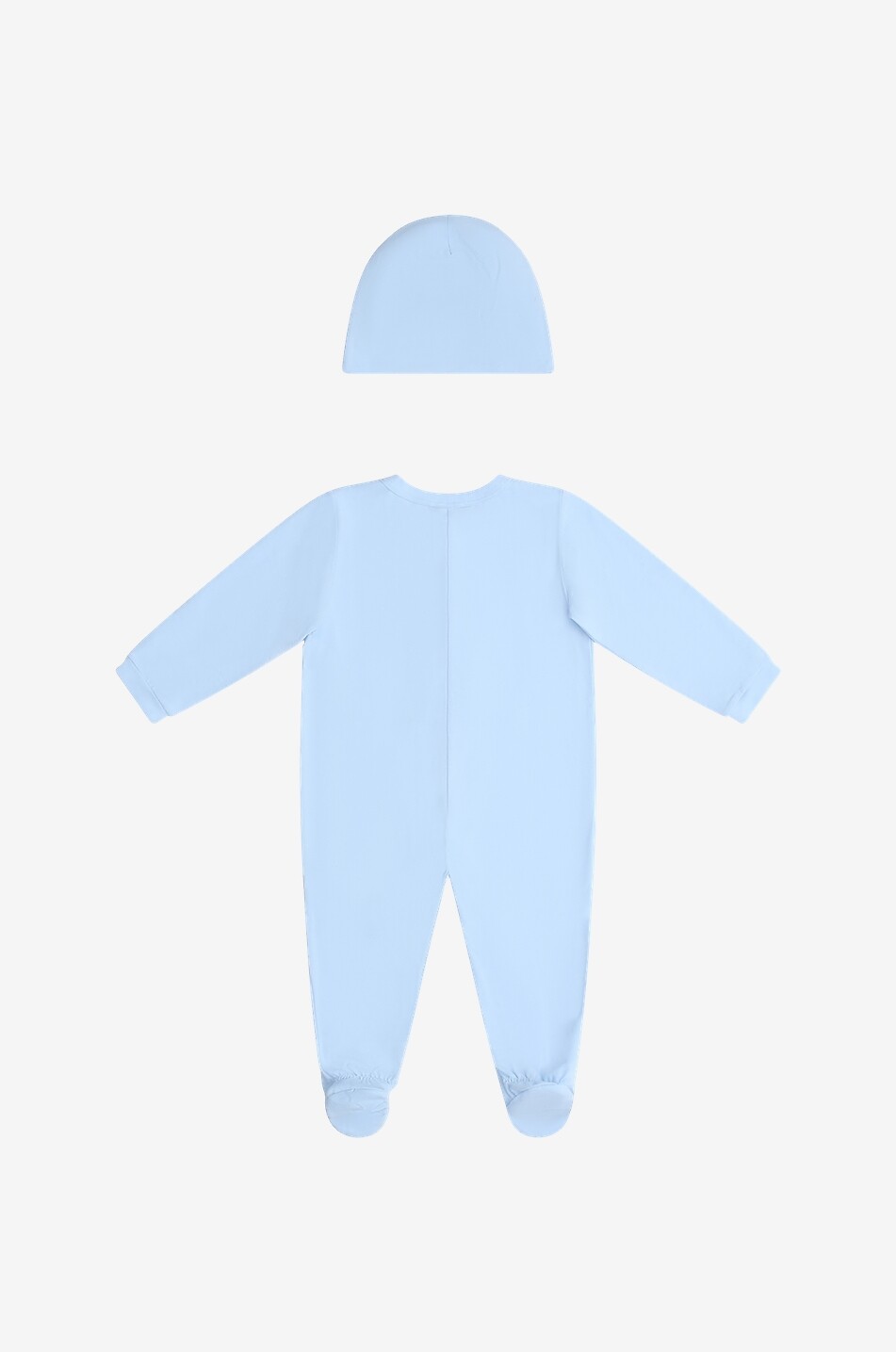 VERSACE Coffret bébé pyjama et bonnet Medusa Bébé BLEU 2