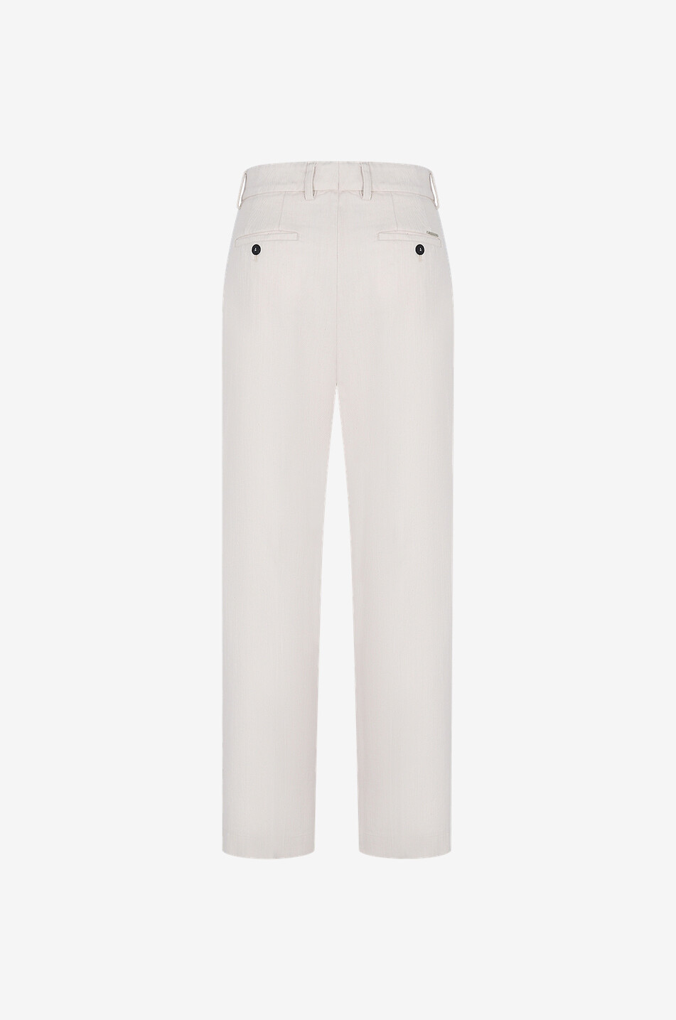 SLOWEAR Pantalon droit en coton Dasha Femme Beige clair 2