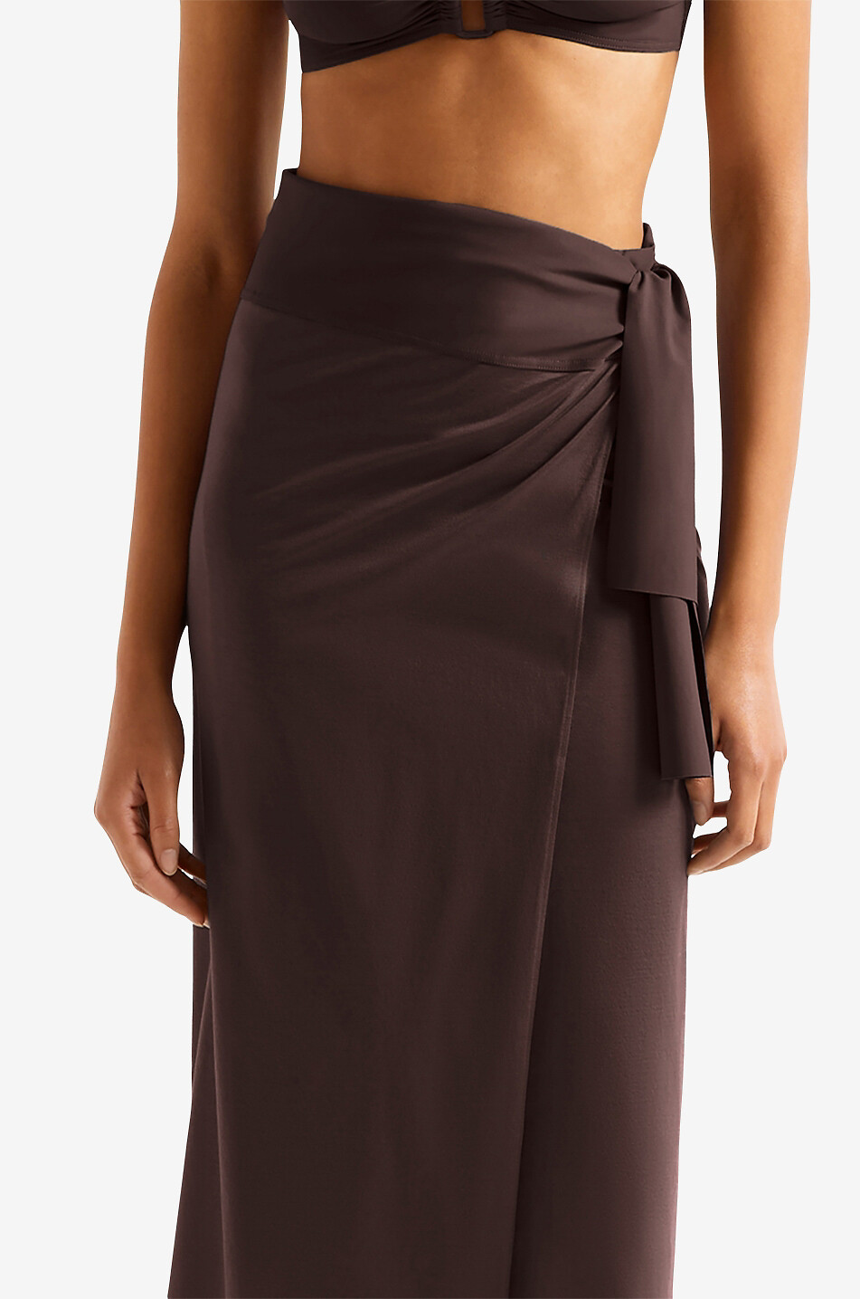 ERES Langer Pareo aus Jersey Peplum Damen BRAUN 4