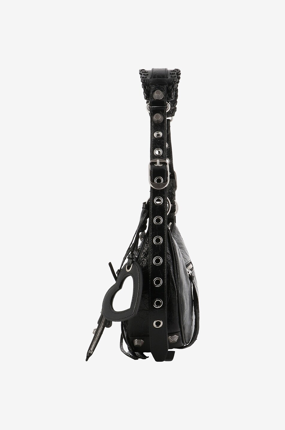 BALENCIAGA Le Cagole Small arena leather shoulder bag Women BLACK 4