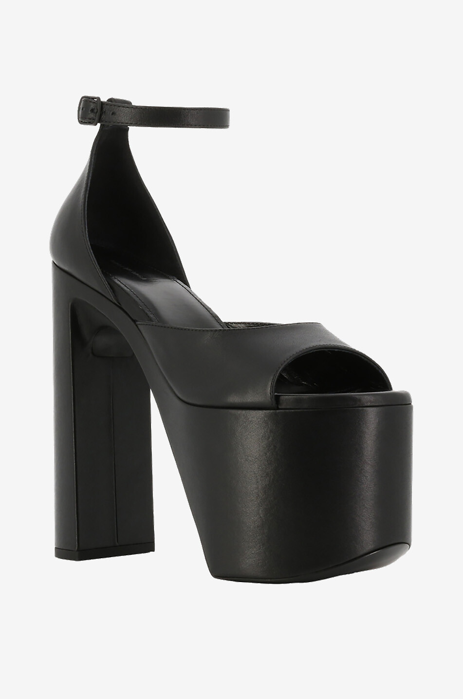 Plateausandalen aus Glattleder mit Absatz Camden 75