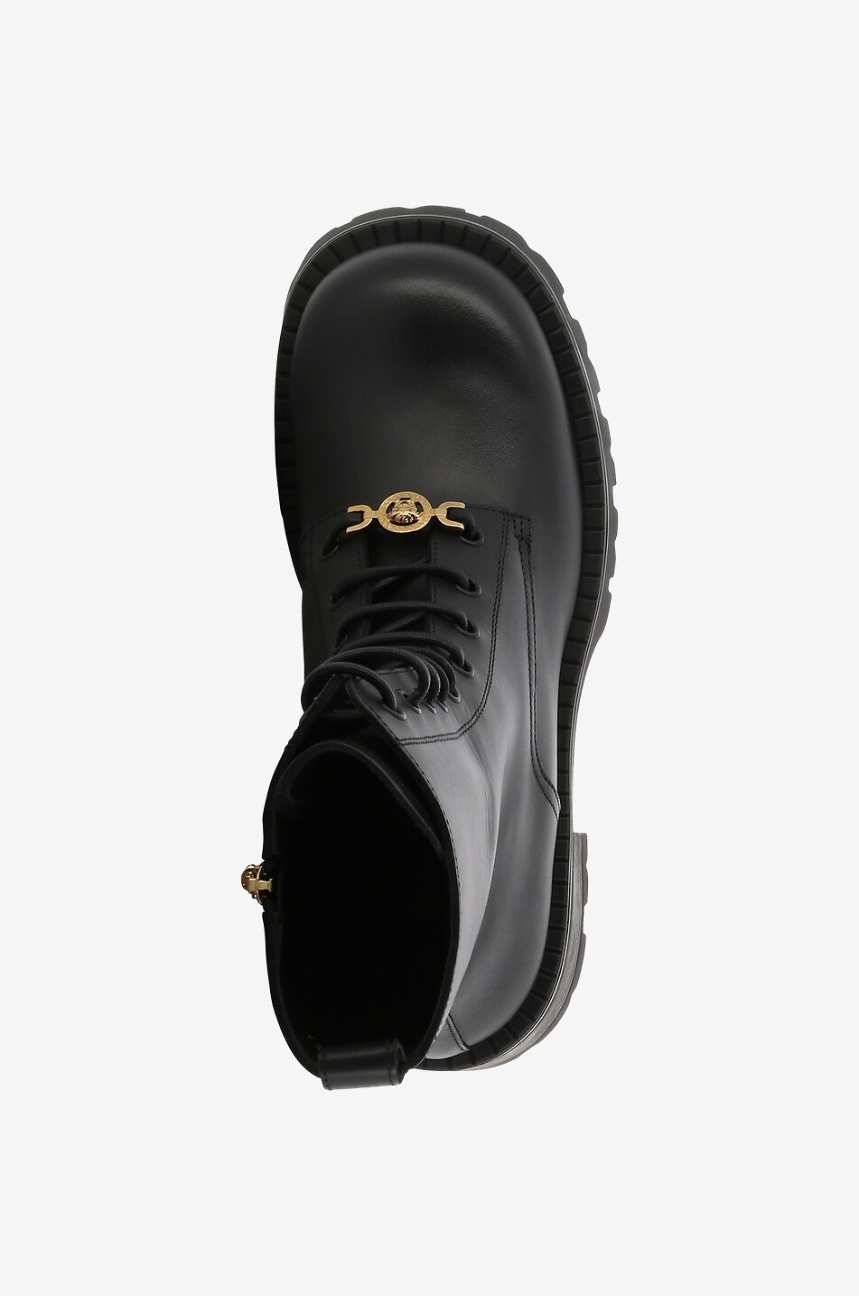 VERSACE Vagabond smooth leather lace-up ankle boots Women BLACK 5