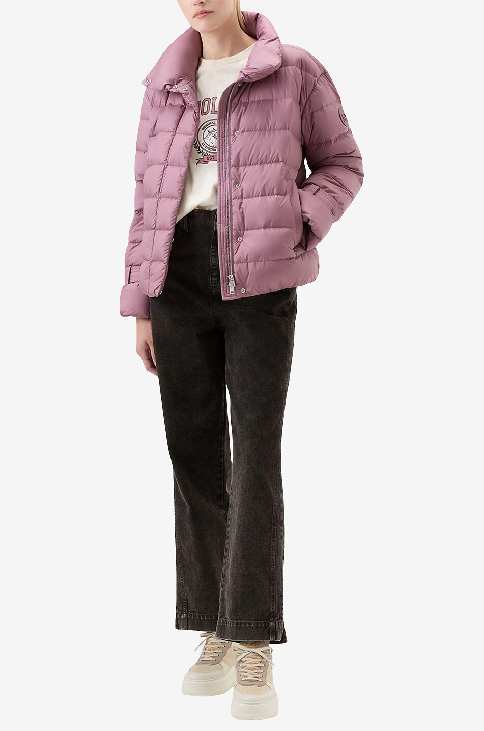 WOOLRICH Doudoune courte Ellis Femme ROSE MOYEN 2