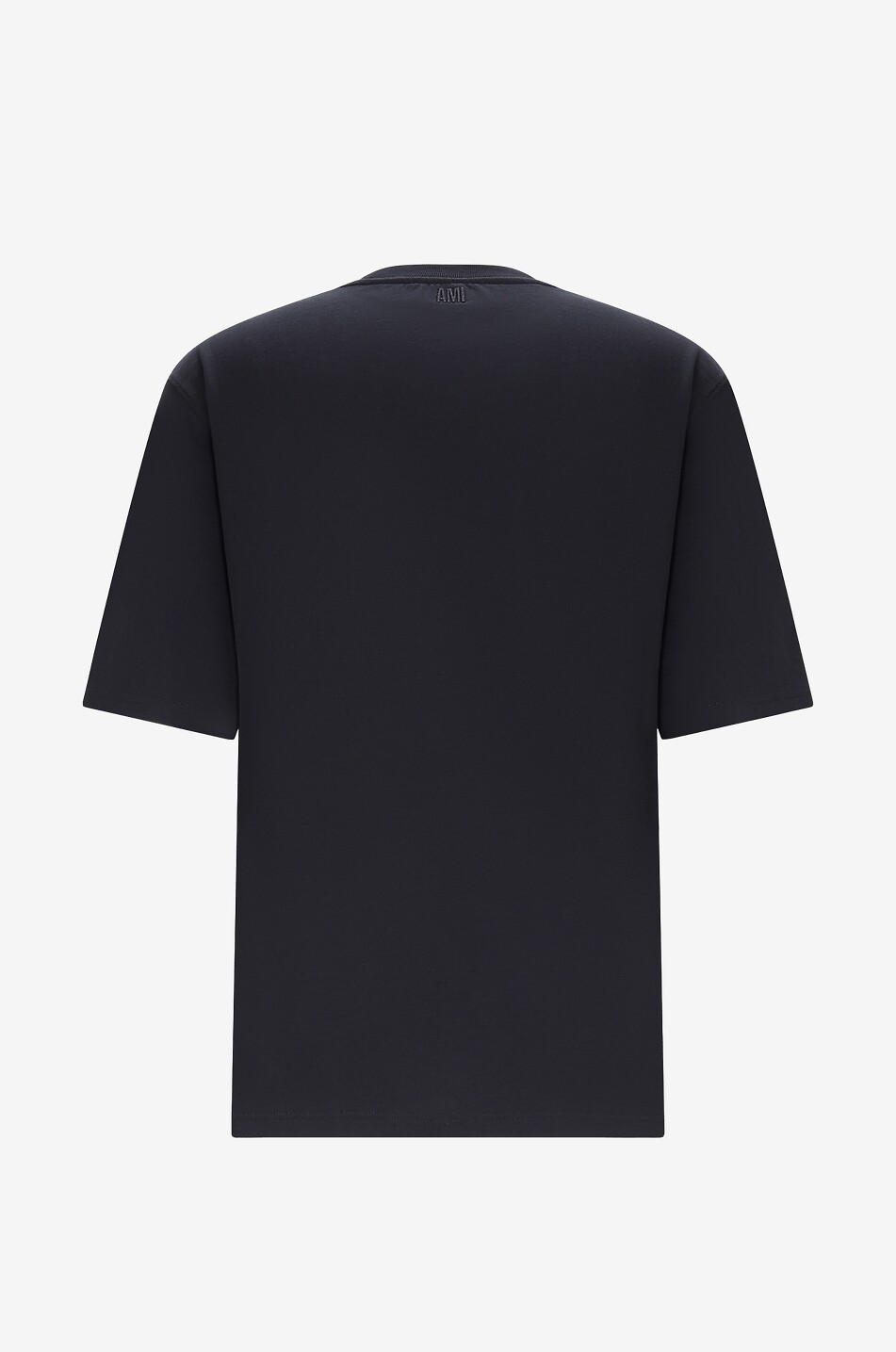 AMI Lässiges Bio-Baumwoll-T-Shirt Ami de Coeur Herren SCHWARZ 2