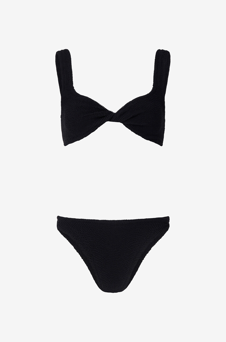 HUNZA G Juno two-piece swimsuit Women BLACK 1