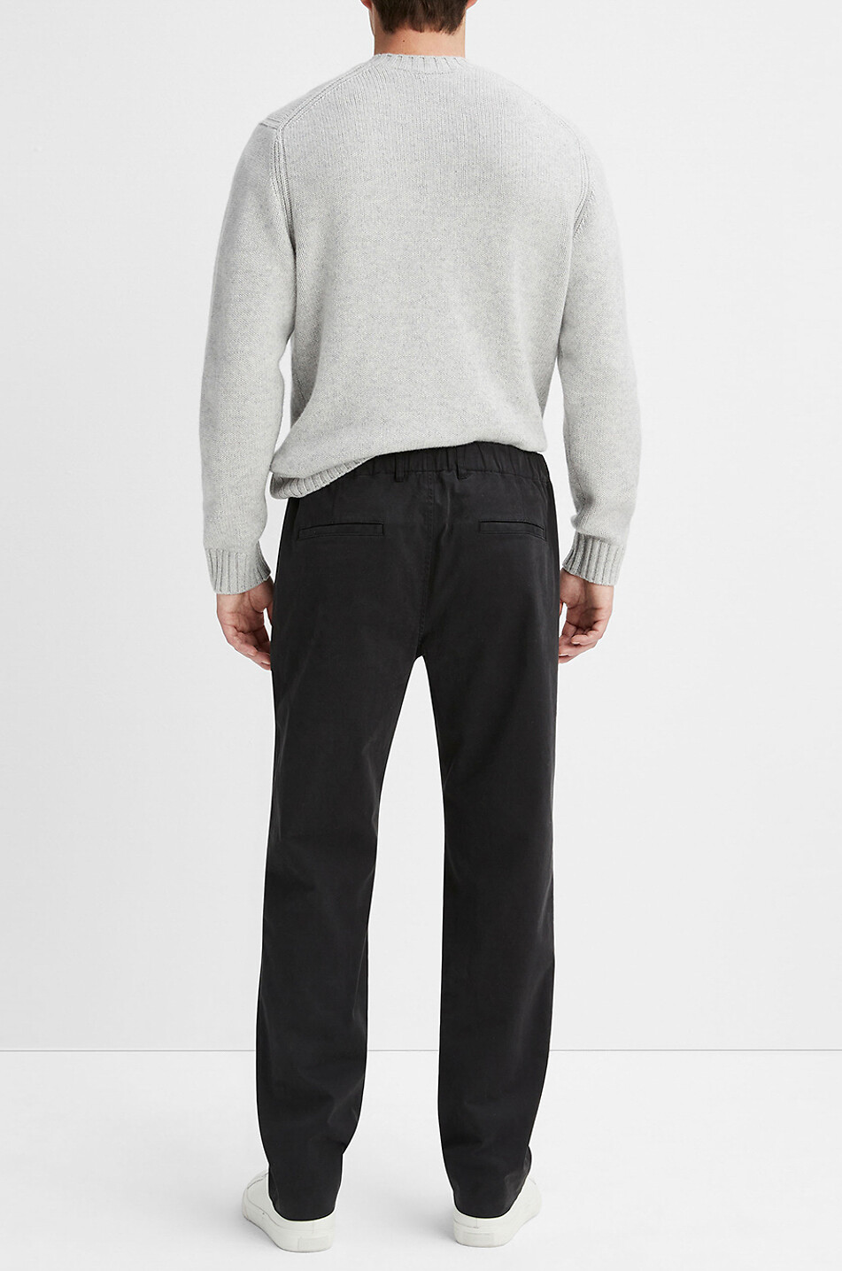 VINCE Pantalon en sergé velouté Garment Dye Homme NOIR 5