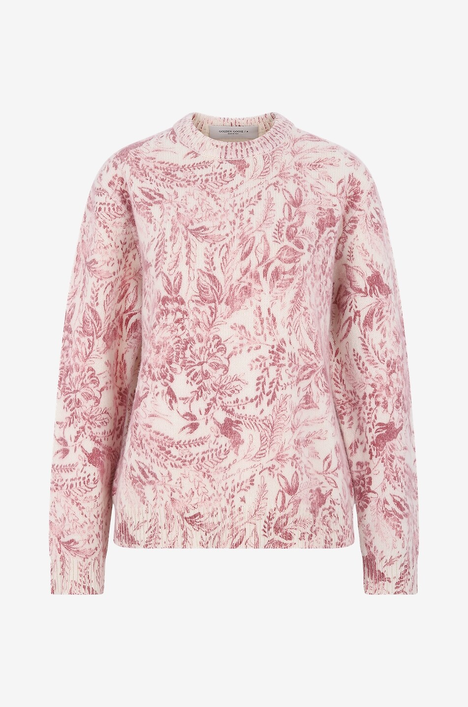 GOLDEN GOOSE Pull imprimé Toile de Jouy Boyfriend Femme MULTICOLORE 1