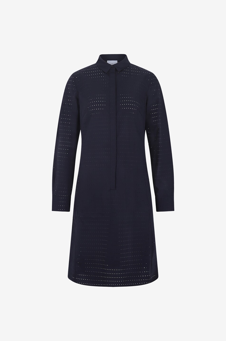 Kurzes Hemdkleid aus Baumwolle