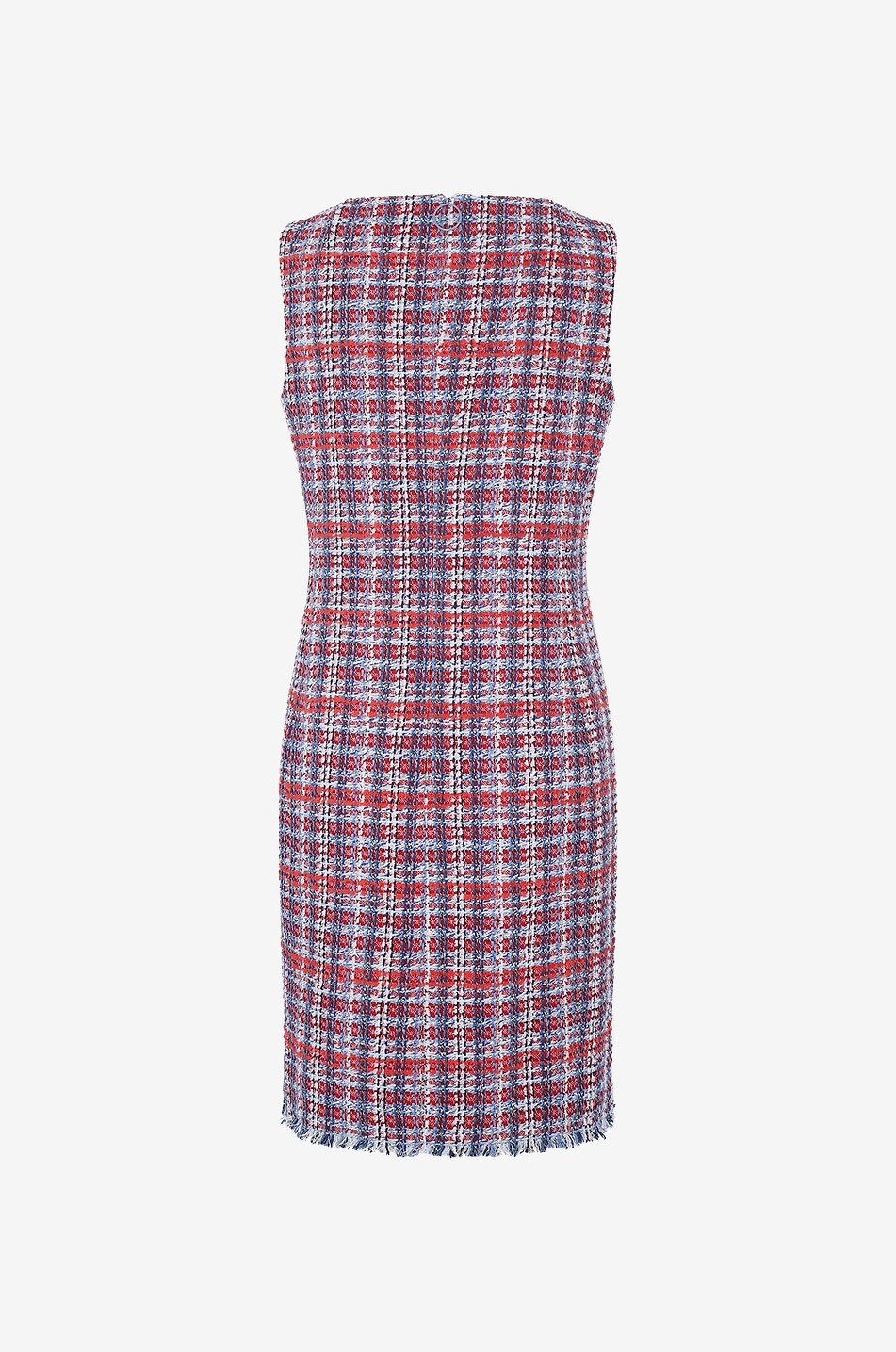 AKRIS PUNTO Checked tweed sheath dress Women RED 2