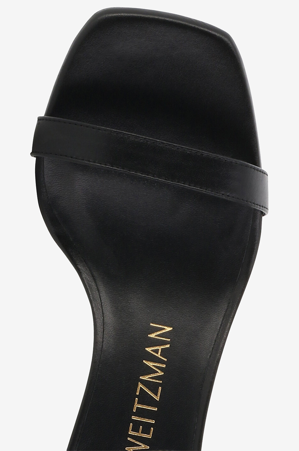 STUART WEITZMAN Sandalen aus Glattleder mit Blockabsatz Simplecurve 50 Damen SCHWARZ 5