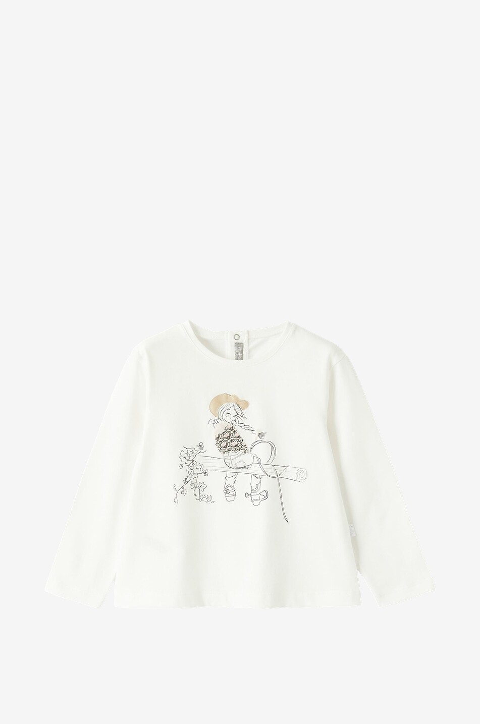 Mädchen-Langarm-T-Shirt Cowgirl