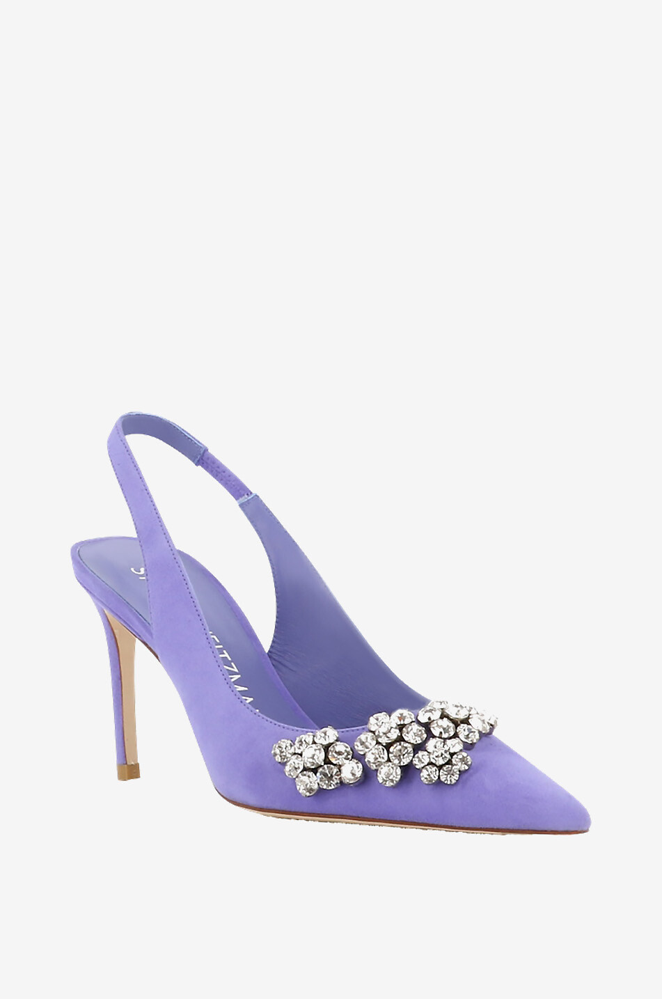 STUART WEITZMAN Escarpins à bride arrière Stuart Crystal Fleur 85 Femme VIOLET CLAIR 1