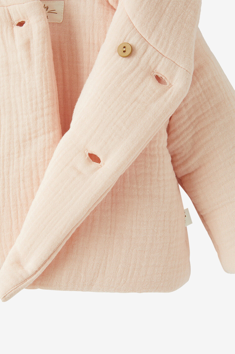 Organic cotton gauze padded baby coat
