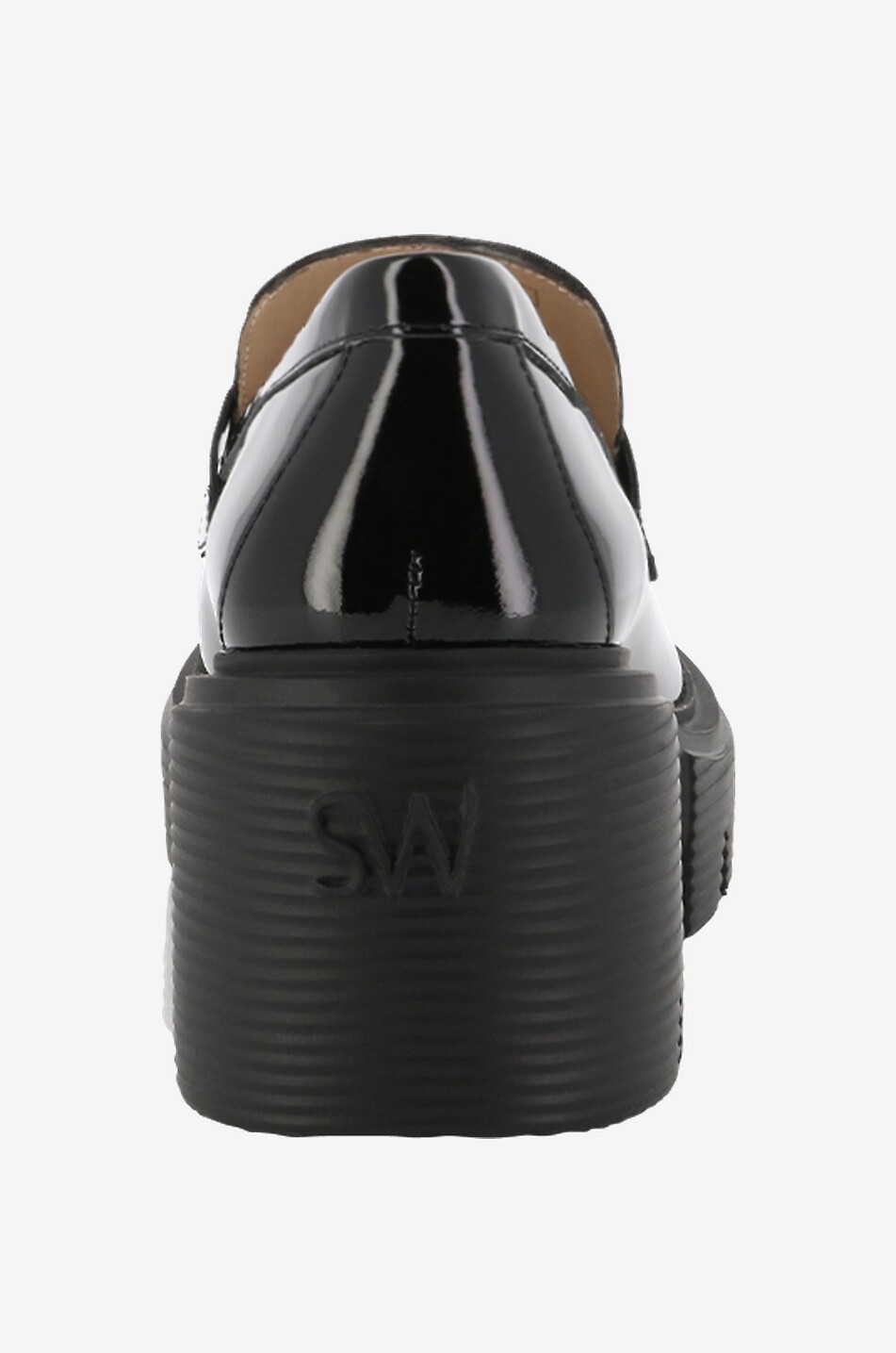 STUART WEITZMAN Plateau-Mokassins aus Lackleder Soho Damen SCHWARZ 4