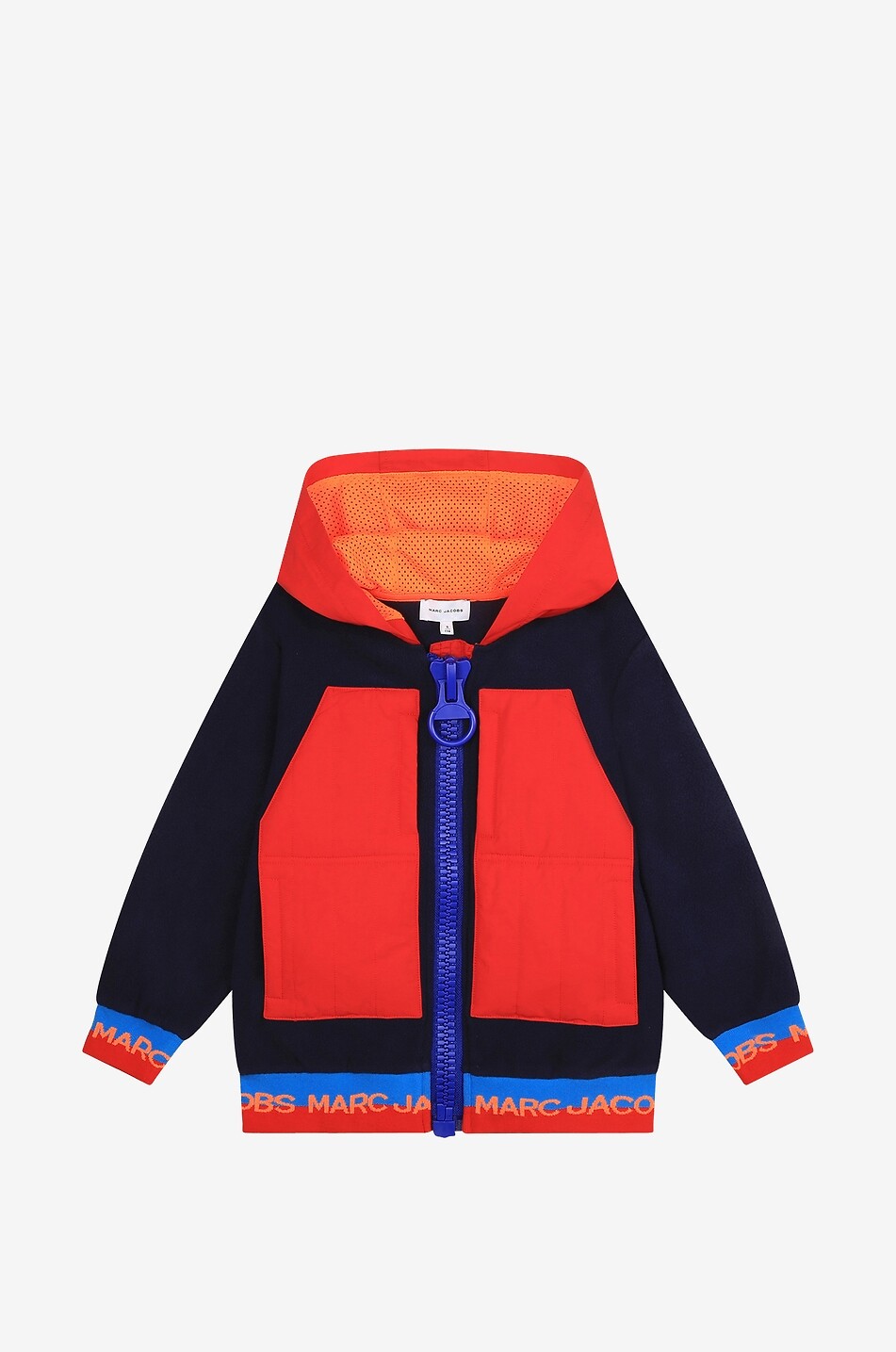 Sweat-shirt zippé à capuche en coton garçon