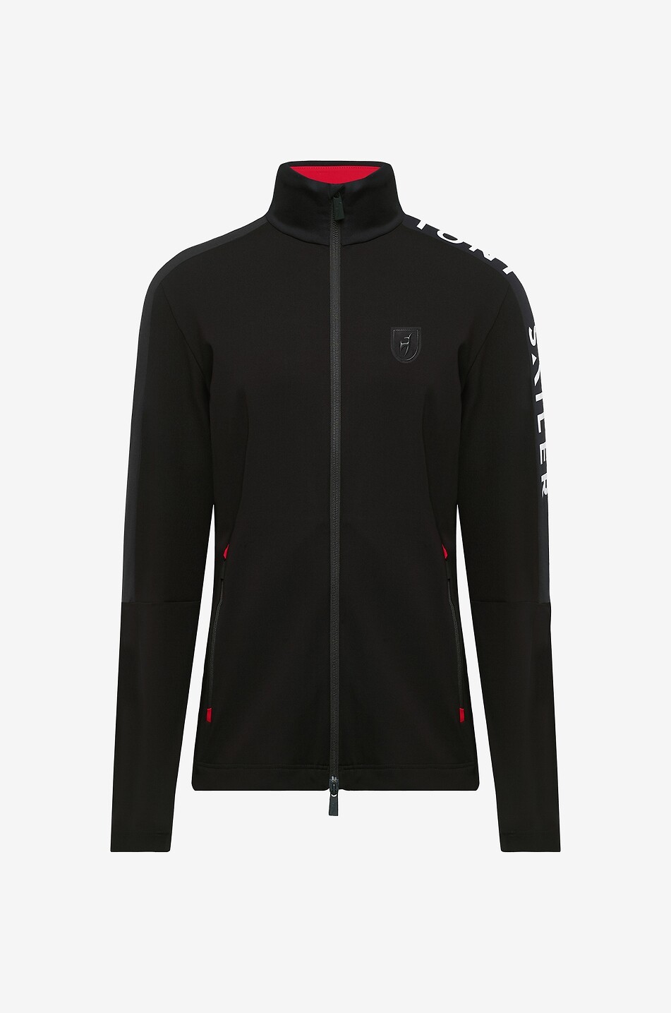 TONI SAILER Denis full-zip mid layer with stand-up collar Men BLACK 1