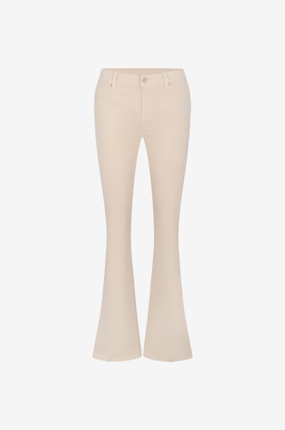 Bootcut-Jeans aus Cordsamt Tapioca